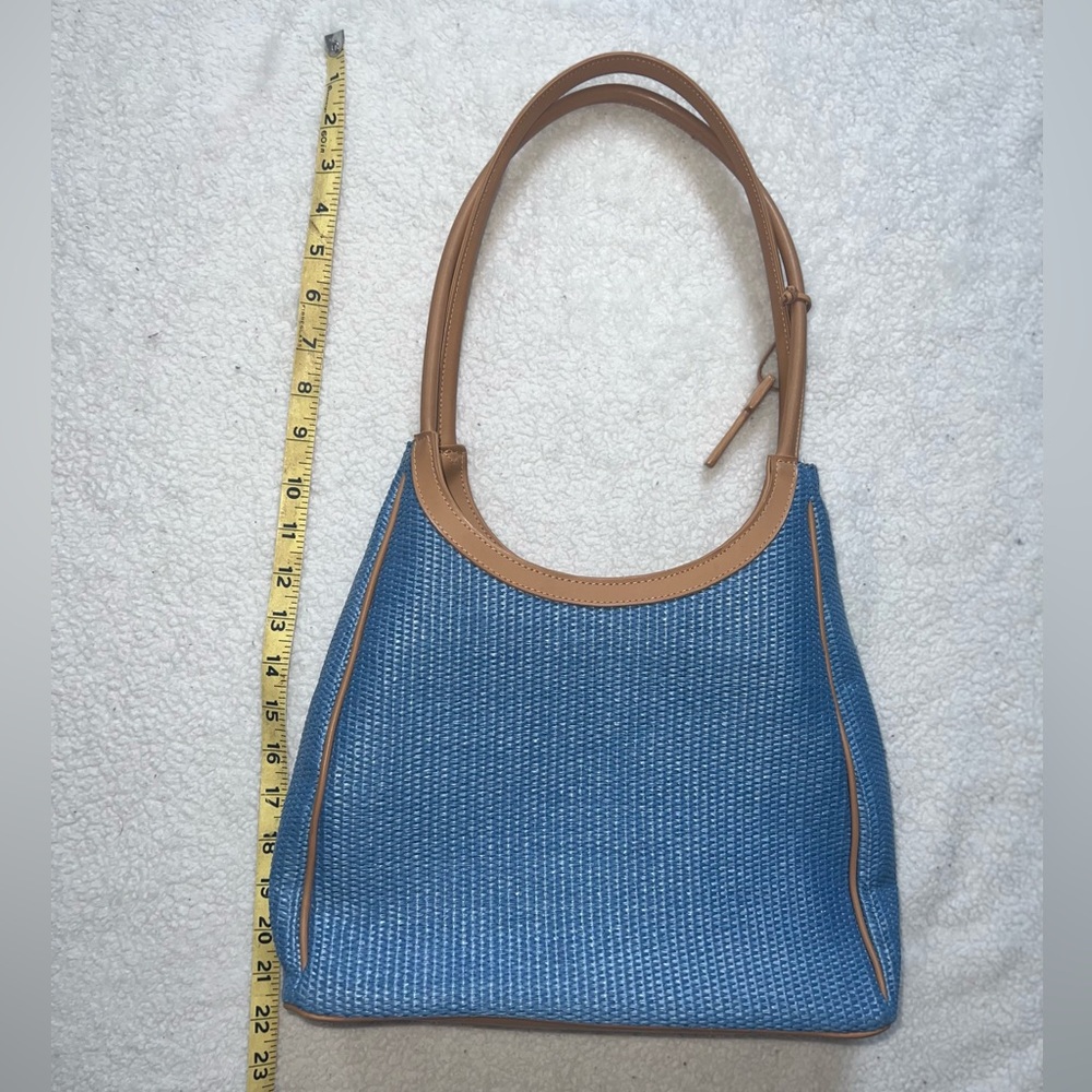 Fossil Woven Straw Purse Bag | Blue | - Picture 9 of 9